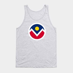 Retro Denver Colorado Flag // Vintage Denver Grunge Emblem Tank Top